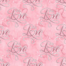 Loving Hearts Love Fabric - Pink - ineedfabric.com