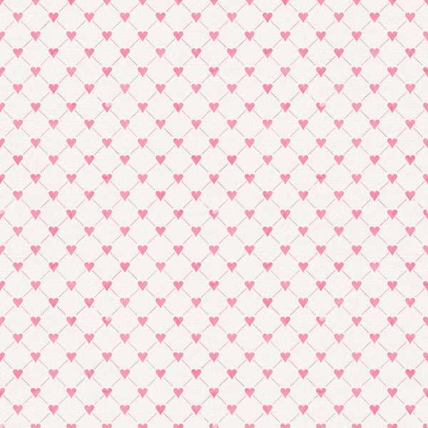 Loving Hearts Pink Fabric - ineedfabric.com