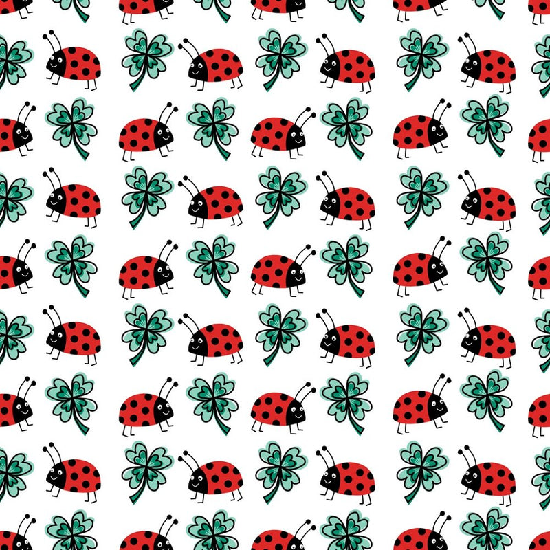 Lucky Ladybug Fabric - ineedfabric.com