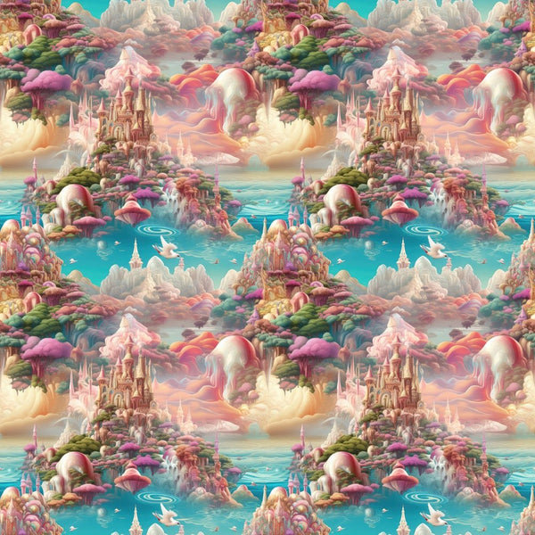 Magical Kingdom Fabric - ineedfabric.com