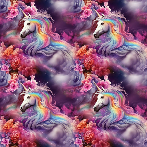 Magical Unicorns 5 Fabric - ineedfabric.com