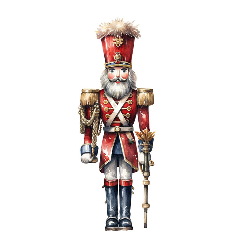 Magnificent Christmas Nutcracker 5 Fabric Panel - ineedfabric.com