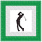 Male Golfer Wall Hanging 42" x 42" - ineedfabric.com