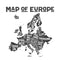 Map Of Europe Fabric Panel - ineedfabric.com
