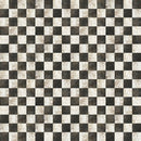 Marble Checkered Tiles - Black & White - ineedfabric.com