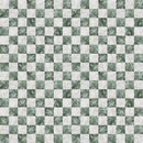 Marble Checkered Tiles - Green & White - ineedfabric.com
