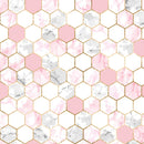 Marble Hexagons Fabric - ineedfabric.com