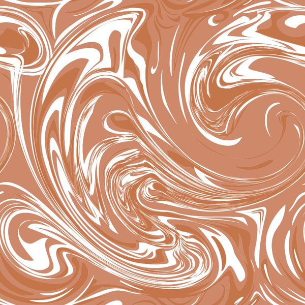 Marble Swirl Fabric - Sienna - ineedfabric.com
