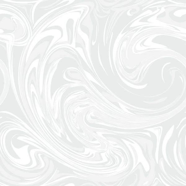 Marble Swirl Fabric - Silver - ineedfabric.com