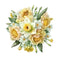 March-Daffodil Fabric Panel - ineedfabric.com