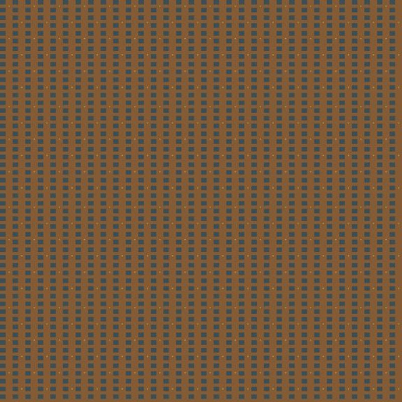 Marcus Fabrics, Cross the Lines Fabric - Brown - ineedfabric.com