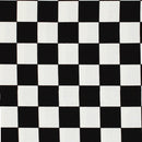 Mardi Gras Black Checkered Fabric - ineedfabric.com