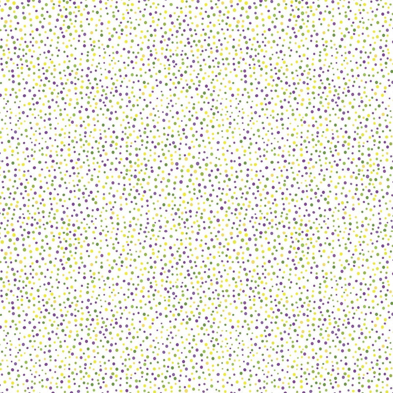 Mardi Gras Confetti Fabric - ineedfabric.com