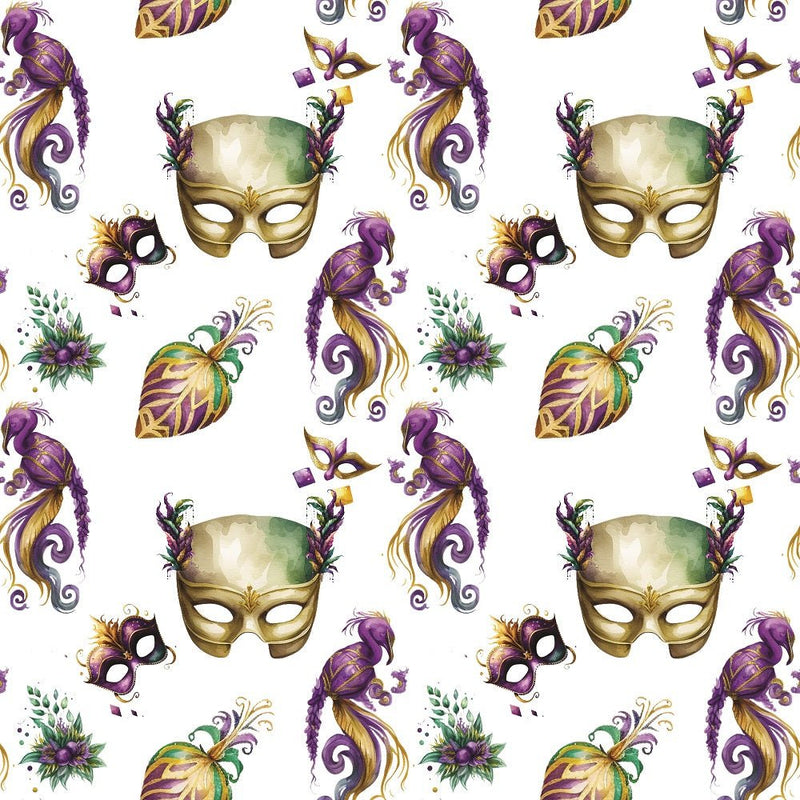 Mardi Gras Elements 4 Fabric - ineedfabric.com