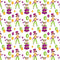 Mardi Gras Theme Parade Fabric - Variation 2 - ineedfabric.com