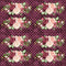 Marsala Bouquets on Hearts Fabric - Burgundy - ineedfabric.com