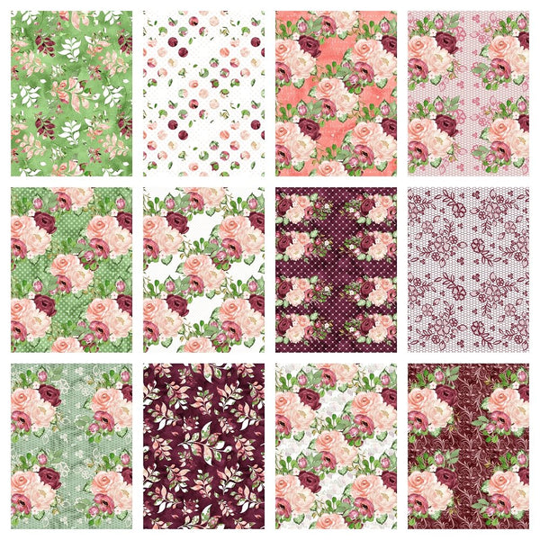 Marsala Fabric Collection - 1 Yard Bundle - ineedfabric.com