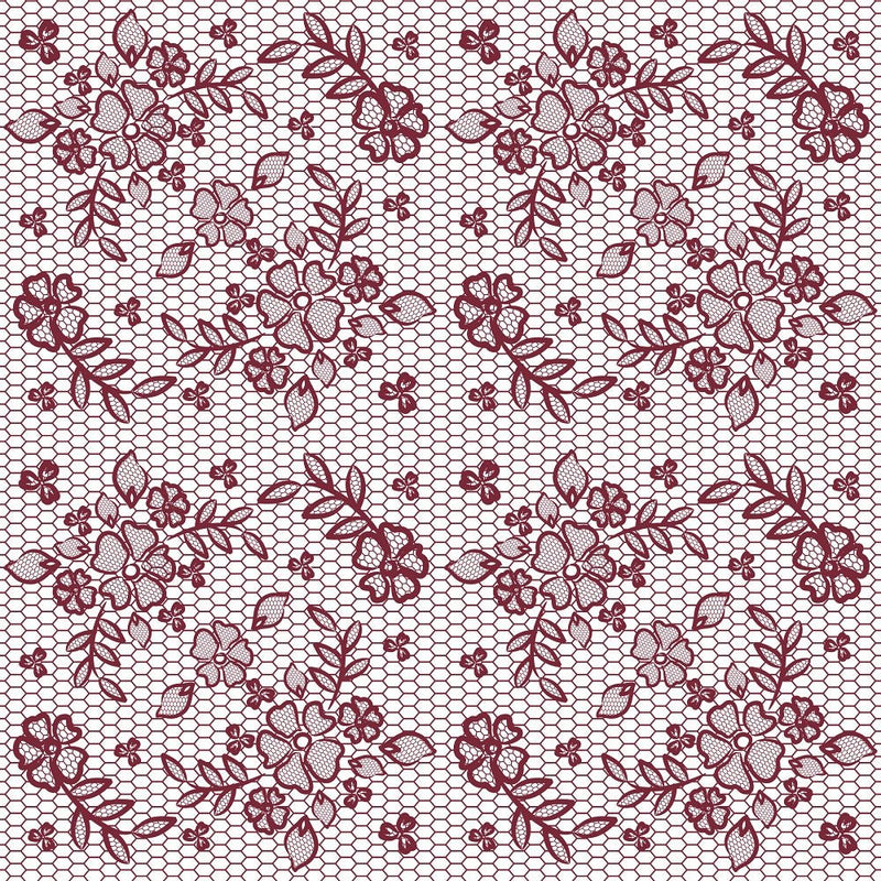 Marsala Lacey Floral Fabric - ineedfabric.com