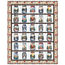 Mason Jar Quilt Kit - Christmas in a Jar 54 1/2" x 68 1/2" - ineedfabric.com