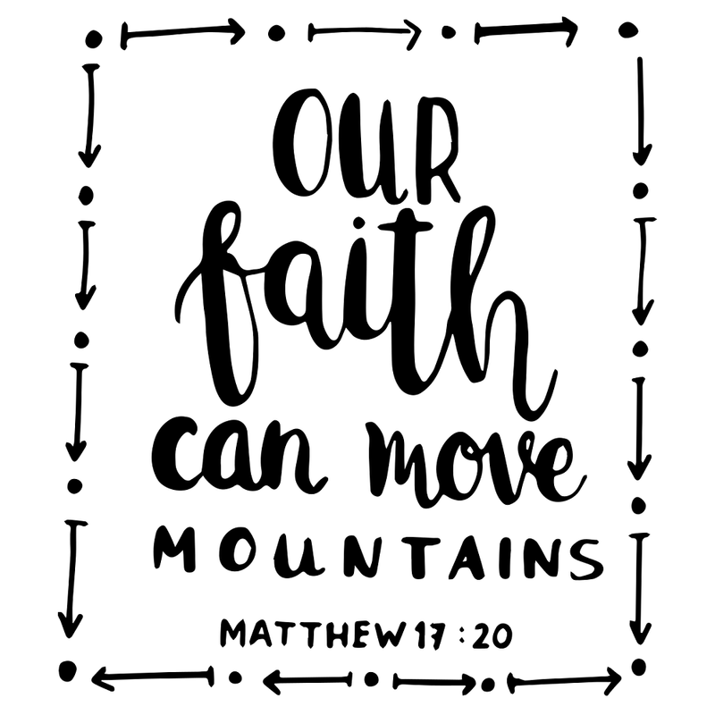 Matthew 17:20 Fabric Panel - ineedfabric.com