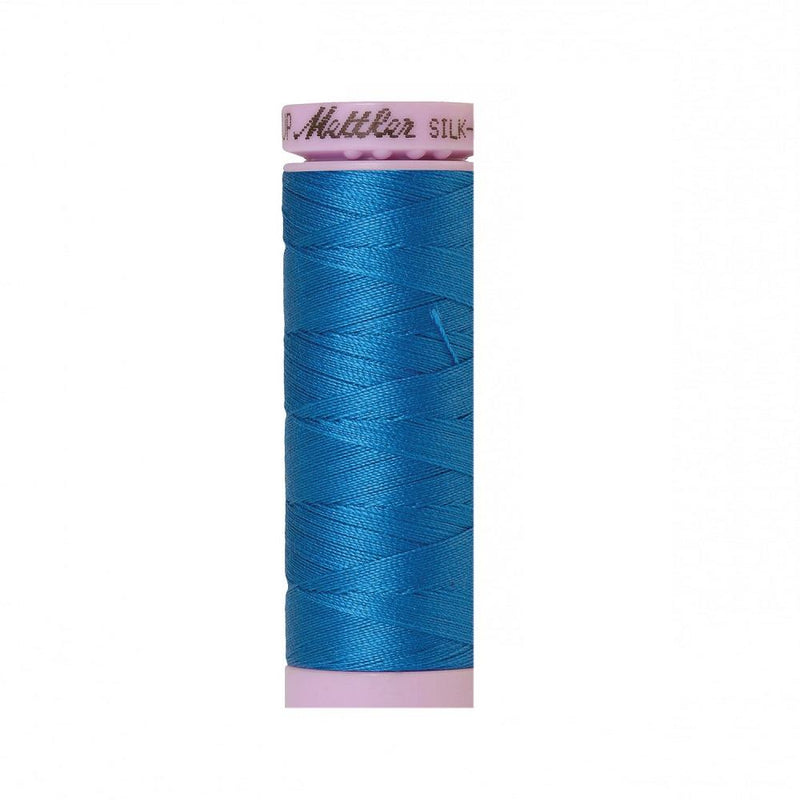 Mediterranean Blue Silk-Finish 50wt Solid Cotton Thread - 164yd - ineedfabric.com
