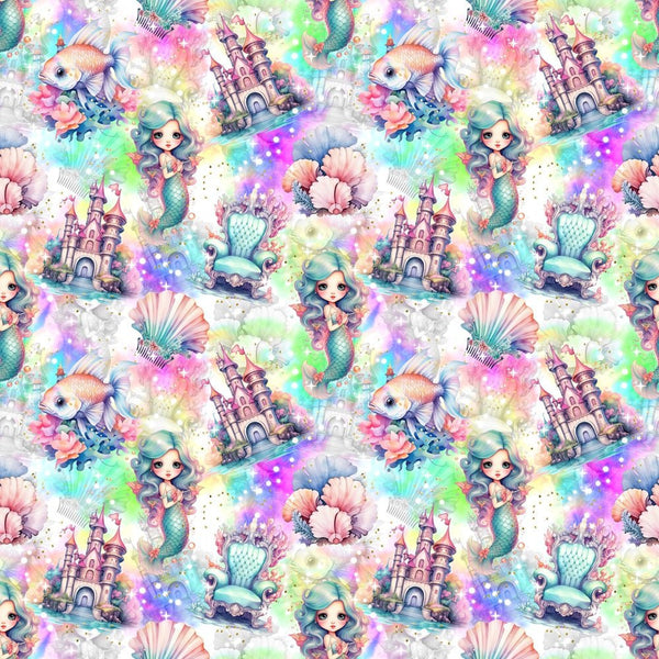 Mermaid Kingdom Fabric - ineedfabric.com