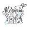 Mermaid Kisses Starfish Wishes Fabric Panel - White - ineedfabric.com