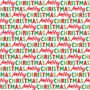 Merry Christmas Font Fabric - ineedfabric.com