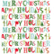 Merry Christmas & Happy Holidays Font Fabric - ineedfabric.com