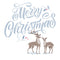 Merry Christmas Reindeer Fabric Panel - ineedfabric.com