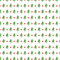Merry Christmas Trees And Snowflakes Fabric - ineedfabric.com