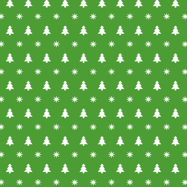 Merry Christmas Trees Fabric - Green - ineedfabric.com