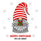 Merry Christmas With My Gnome Fabric Panel - ineedfabric.com