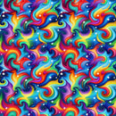 Mesmerizing Psychedelic Swirls Fabric - ineedfabric.com