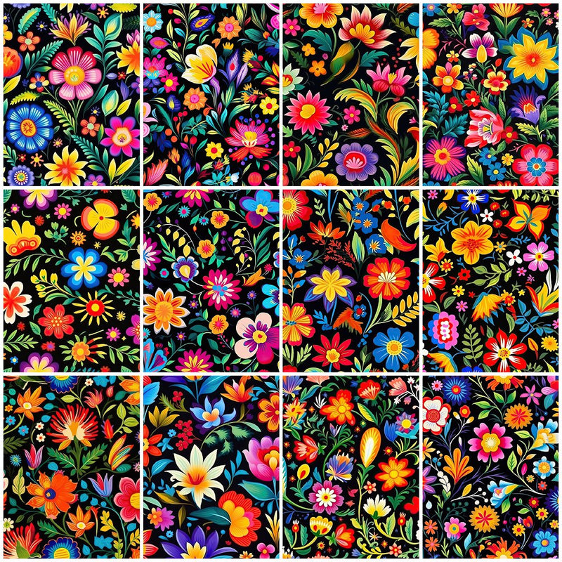 Mexican Floral Fiesta Fabric Collection - 1/2 Yard Bundle - ineedfabric.com