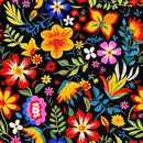 Mexican Floral Fiesta Pattern 10 Fabric - ineedfabric.com