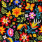 Mexican Floral Fiesta Pattern 10 Fabric - ineedfabric.com