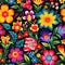 Mexican Floral Fiesta Pattern 3 Fabric - ineedfabric.com