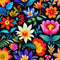 Mexican Floral Fiesta Pattern 9 Fabric - ineedfabric.com