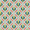 Mid-Century Criss Cross Fabric - Multi - ineedfabric.com