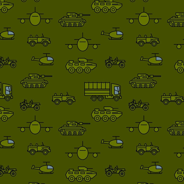 Military Transportation Fabric - Green - ineedfabric.com