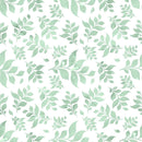 Mint Dreams Leaves Fabric - ineedfabric.com