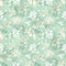 Mint Dreams Patterned Leaves Fabric - ineedfabric.com