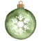 Mistletoe Christmas Green Ornament Fabric Panel - ineedfabric.com