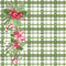 Mistletoe Christmas Green Plaid Fabric - ineedfabric.com