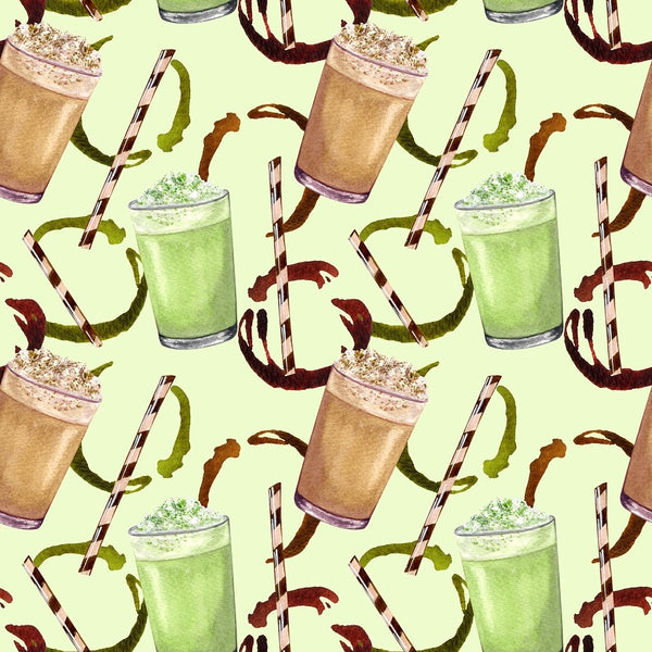 Mixed Matcha Latte Fabric - Green - ineedfabric.com