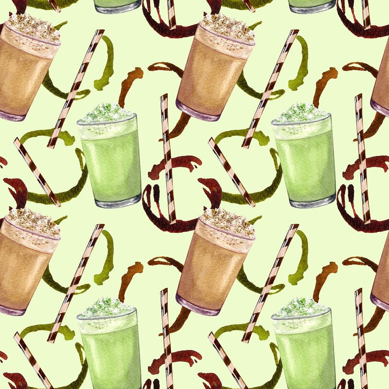 Mixed Matcha Latte Fabric - Green - ineedfabric.com