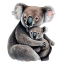 Mom & Baby Koala Fabric Panel - ineedfabric.com