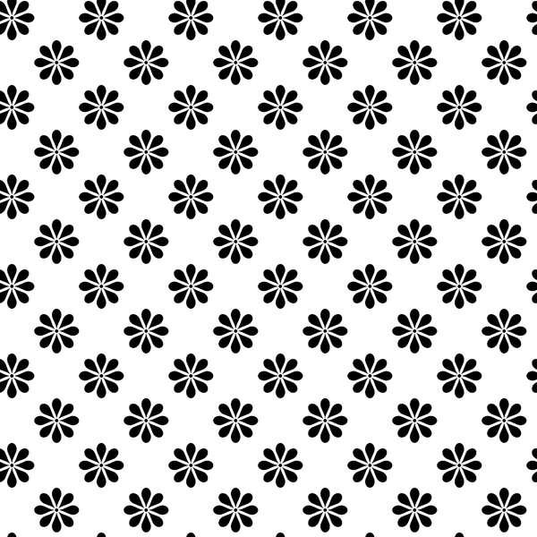 Monochrome Floral #1 Fabric - ineedfabric.com