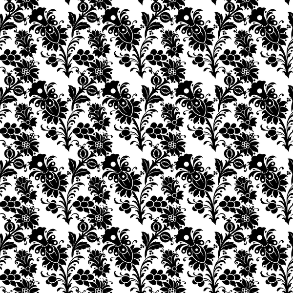 Monochrome Floral #3 Fabric - ineedfabric.com